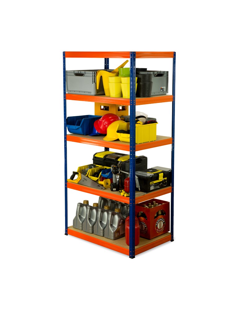 wysokość 180 - Regał metalowy Helios Color 180x75x60_5 - 175kg / na półkę, kolor: czarno-biały - produkt MODO24.PL 1