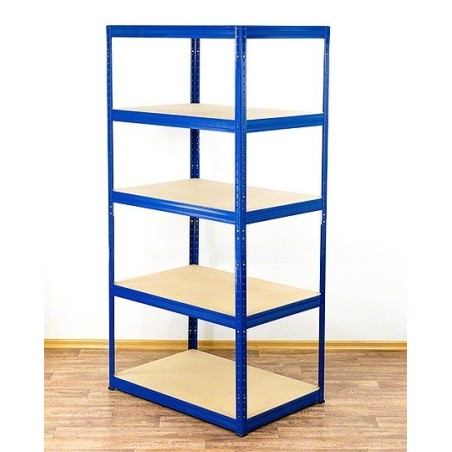 Regał metalowy Helios Color 180x75x60_5 - 175kg / na półkę, kolor: czarno-biały