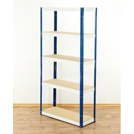 Regał metalowy Helios Color 180x90x30_5 - 175kg / na półkę, kolor: czarno-biały