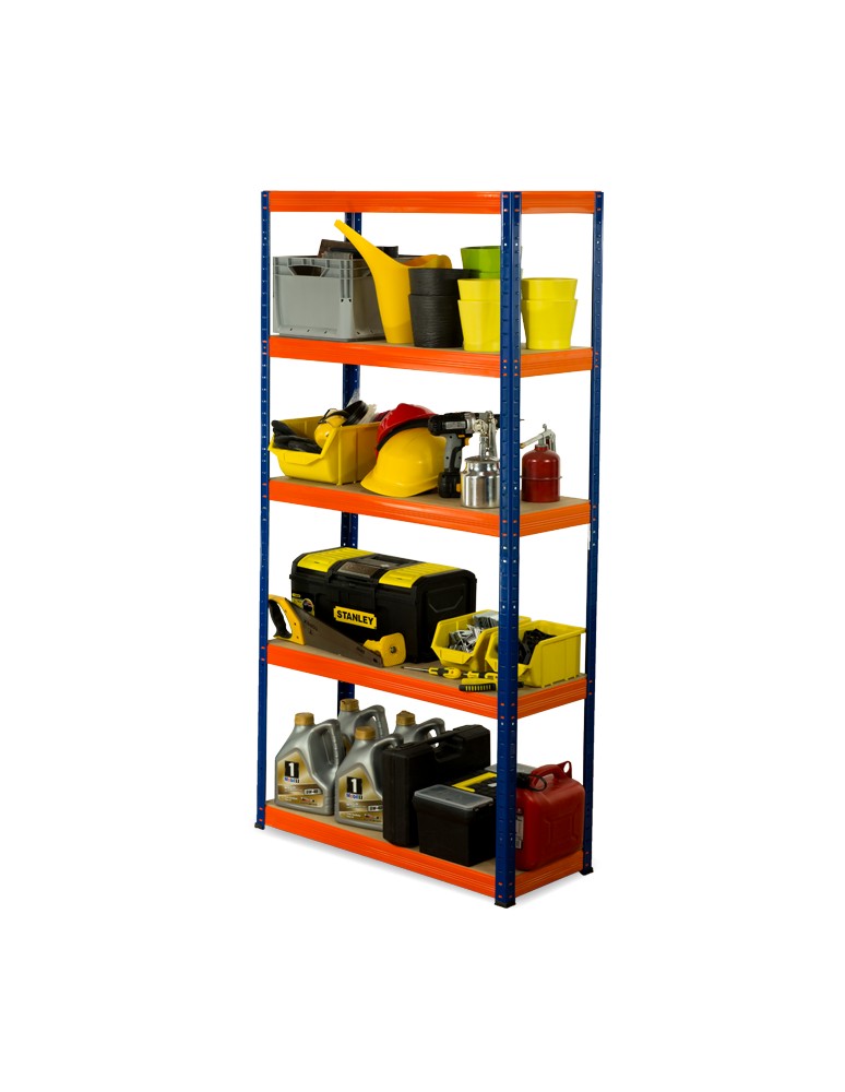wysokość 180 - Regał metalowy Helios Color 180x90x35_5 - 175kg / na półkę, kolor: czarno-biały - produkt MODO24.PL 1