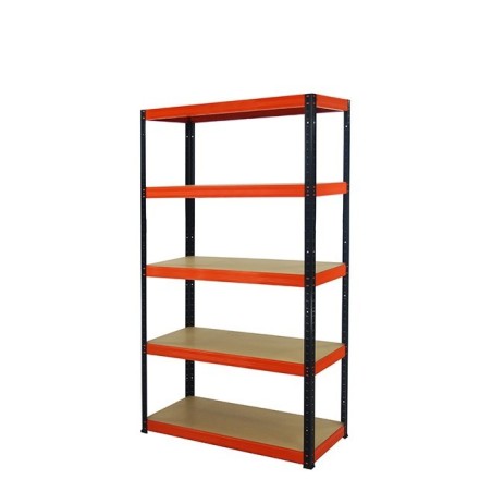 Regał metalowy Helios Color 180x90x35_5 - 175kg / na półkę, kolor: czarno-biały