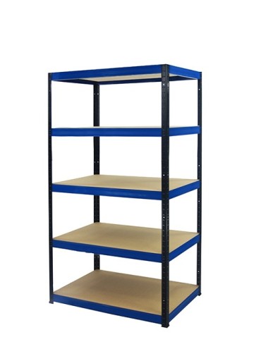 wysokość 180 - Regał metalowy Helios Color 180x90x60_5 - 175kg / na półkę, kolor: czarno-biały - product 6