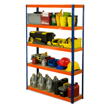 Regał metalowy Helios Color 180x110x30_5 - 175kg / na półkę, kolor: biało-biały