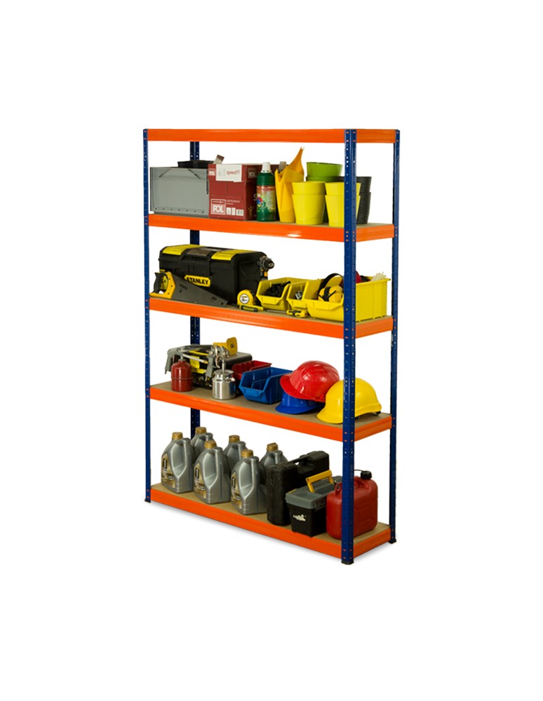 wysokość 180 - Regał metalowy Helios Color 180x110x35_5 - 175kg / na półkę, kolor: biało-biały - produkt MODO24.PL 1