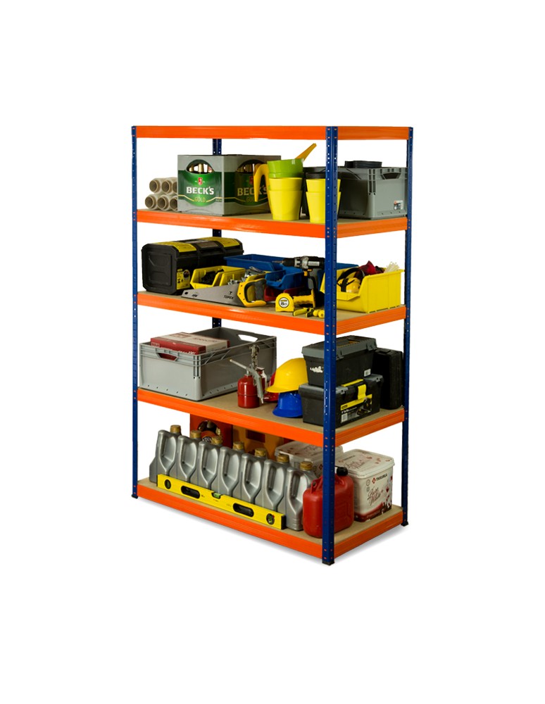 wysokość 180 - Regał metalowy Helios Color 180x110x45_5 - 175kg / na półkę, kolor: biało-biały - produkt MODO24.PL 1