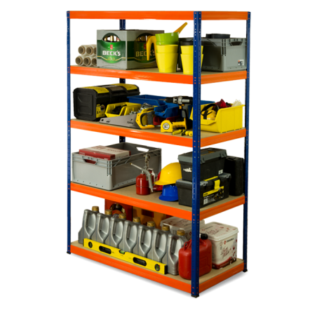 Regał metalowy Helios Color 180x110x45_5 - 175kg / na półkę, kolor: biało-biały