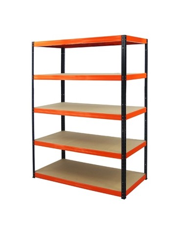 wysokość 180 - Regał metalowy Helios Color 180x110x45_5 - 175kg / na półkę, kolor: biało-biały - product 4