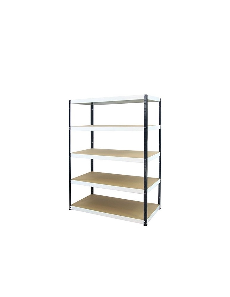 wysokość 180 - Regał metalowy Helios Color 180x110x50_5 - 175kg / na półkę, kolor: biało-biały - product MODO24.PL 5