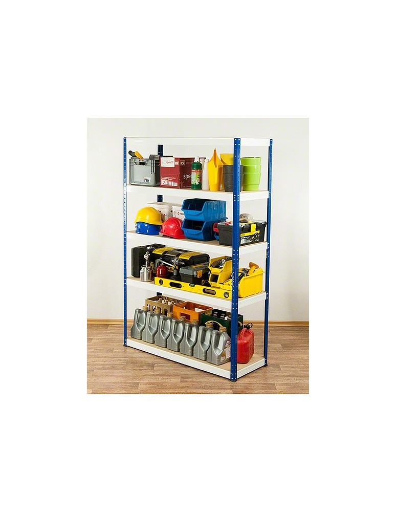 wysokość 180 - Regał metalowy Helios Color 180x110x60_5 - 175kg / na półkę, kolor: biało-biały - product MODO24.PL 2