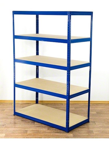 wysokość 180 - Regał metalowy Helios Color 180x110x60_5 - 175kg / na półkę, kolor: biało-biały - product 3