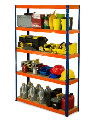 Regał metalowy Helios Color 180x120x35_5 - 175kg / na półkę, kolor: biało-biały