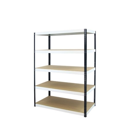 Regał metalowy Helios Color 180x120x60_5 - 175kg / na półkę, kolor: czarno-pomarańczowy