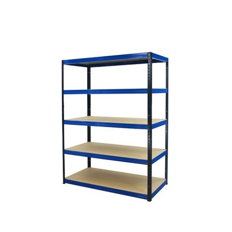 Regał metalowy Helios Color 180x120x60_5 - 175kg / na półkę, kolor: czarno-pomarańczowy