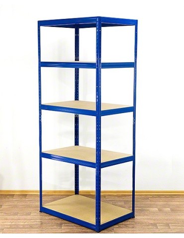 wysokość 196 - Regał metalowy Helios Color 196x75x50_5 - 175kg / na półkę, kolor: czarno-pomarańczowy - product 3