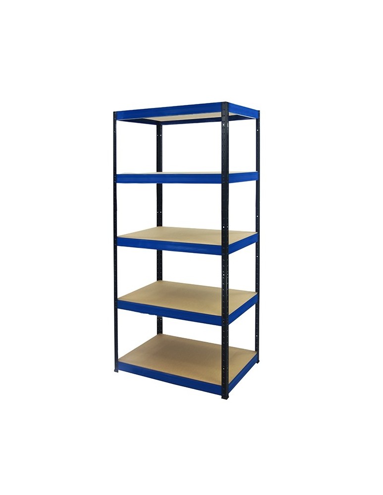 wysokość 196 - Regał metalowy Helios Color 196x100x45_5 - 175kg / na półkę, kolor: czarno-pomarańczowy - product MODO24.PL 6