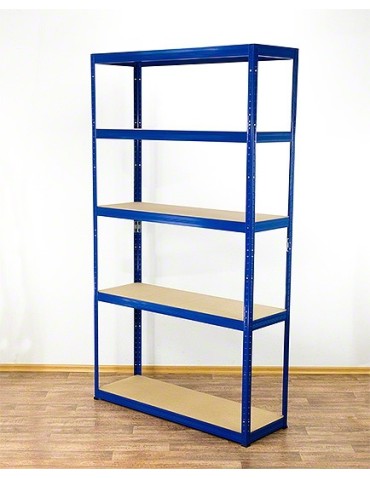 wysokość 196 - Regał metalowy Helios Color 196x110x35_5 - 175kg / na półkę, kolor: biało-pomarańczowy - product 3