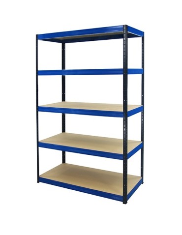 wysokość 196 - Regał metalowy Helios Color 196x110x45_5 - 175kg / na półkę, kolor: biało-pomarańczowy - product 6