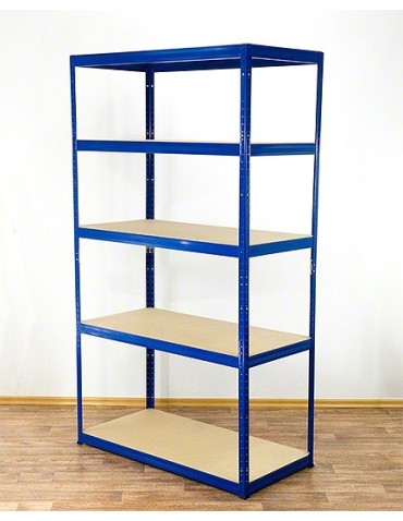 wysokość 196 - Regał metalowy Helios Color 196x110x60_5 - 175kg / na półkę, kolor: biało-pomarańczowy - product 3