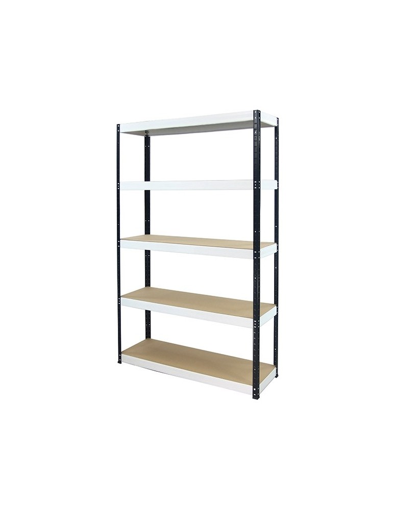 wysokość 196 - Regał metalowy Helios Color 196x120x30_5 - 175kg / na półkę, kolor: biało-pomarańczowy - product MODO24.PL 5