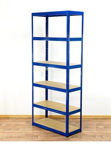 wysokość 196 - Regał metalowy Helios Color 196x100x35_6 - 175kg / na półkę, kolor: biało-pomarańczowy - product 3