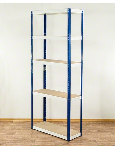 Regał metalowy Helios Color 213x100x30_5 - 175kg / na półkę, kolor: niebiesko-biały - product 2