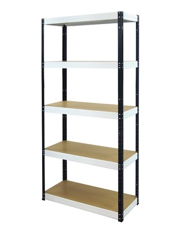 wysokość 213 - Regał metalowy Helios Color 213x100x35_5 - 175kg / na półkę, kolor: niebiesko-biały - product 5