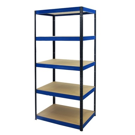 Regał metalowy Helios Color 213x100x45_5 - 175kg / na półkę, kolor: niebiesko-biały