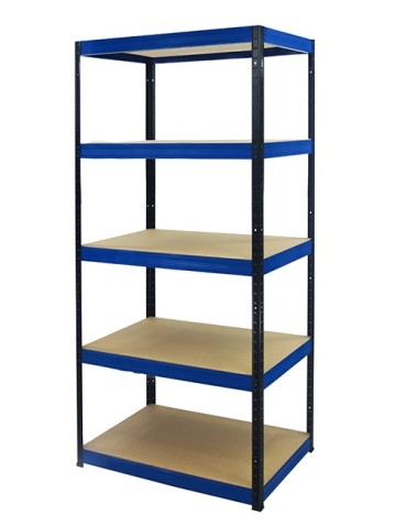 wysokość 213 - Regał metalowy Helios Color 213x100x60_5 - 175kg / na półkę, kolor: niebiesko-biały - product 6