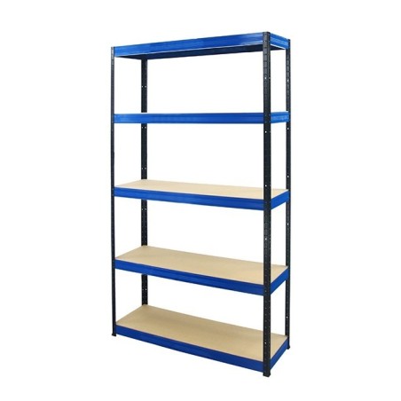 Regał metalowy Helios Color 213x120x30_5 - 175kg / na półkę, kolor: czarno-niebieski
