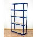 Regał metalowy Helios Color 213x120x35_5 - 175kg / na półkę, kolor: czarno-niebieski