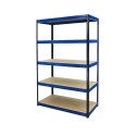 Regał metalowy Helios Color 213x120x50_5 - 175kg / na półkę, kolor: czarno-niebieski
