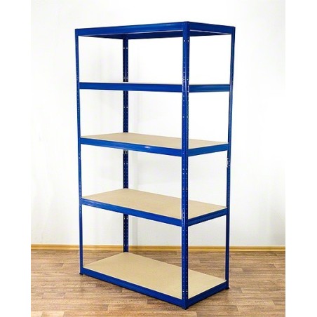 Regał metalowy Helios Color 213x120x60_5 - 175kg / na półkę, kolor: czarno-niebieski