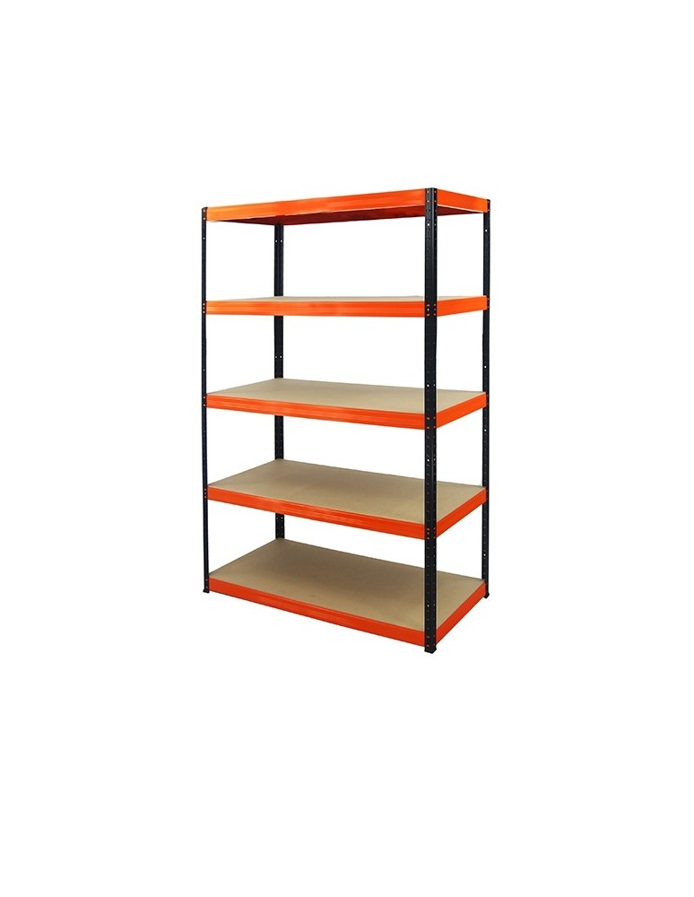 Helios Color - Regał metalowy Helios Color 213x120x60_5 - 175kg / na półkę, kolor: czarno-niebieski - product MODO24.PL 4