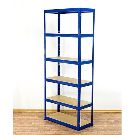 Regał metalowy Helios Color 213x90x30_6 - 175kg / na półkę, kolor: czarno-niebieski
