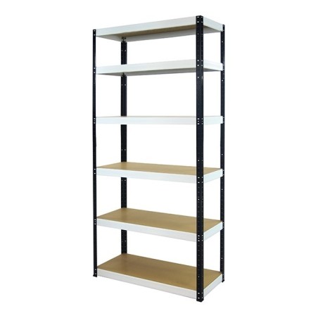 Regał metalowy Helios Color 213x90x35_6 - 175kg / na półkę, kolor: czarno-niebieski