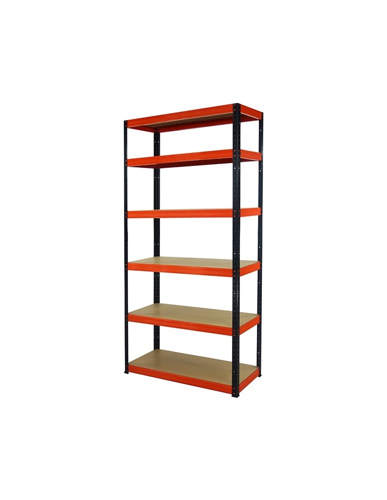 Helios Color - Regał metalowy Helios Color 213x90x40_6 - 175kg / na półkę, kolor: czarno-niebieski - product MODO24.PL 4