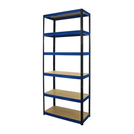 Regał metalowy Helios Color 213x90x40_6 - 175kg / na półkę, kolor: czarno-niebieski