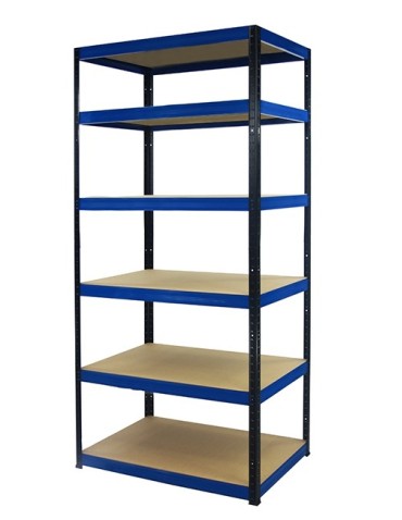 Helios Color - Regał metalowy Helios Color 213x90x45_6 - 175kg / na półkę, kolor: czarno-niebieski - product 6