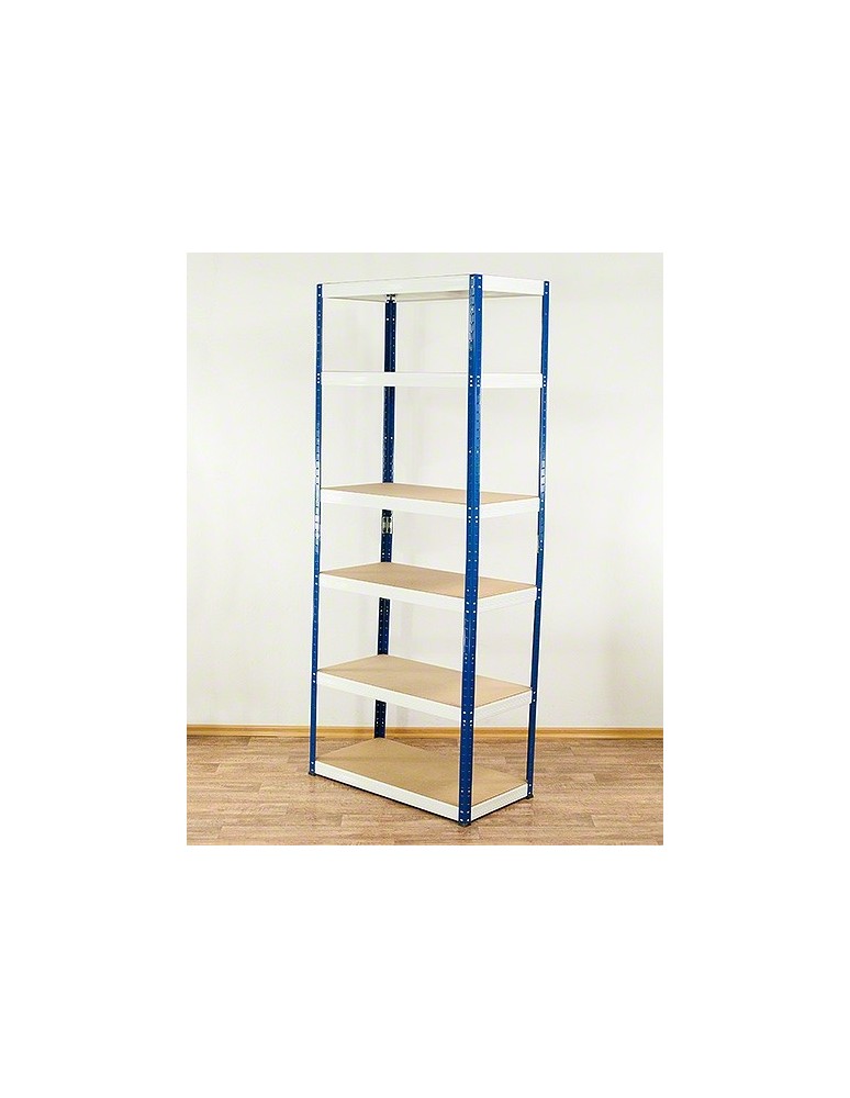 Helios Color - Regał metalowy Helios Color 213x100x50_6 - 175kg / na półkę, kolor: czarno-niebieski - product MODO24.PL 2