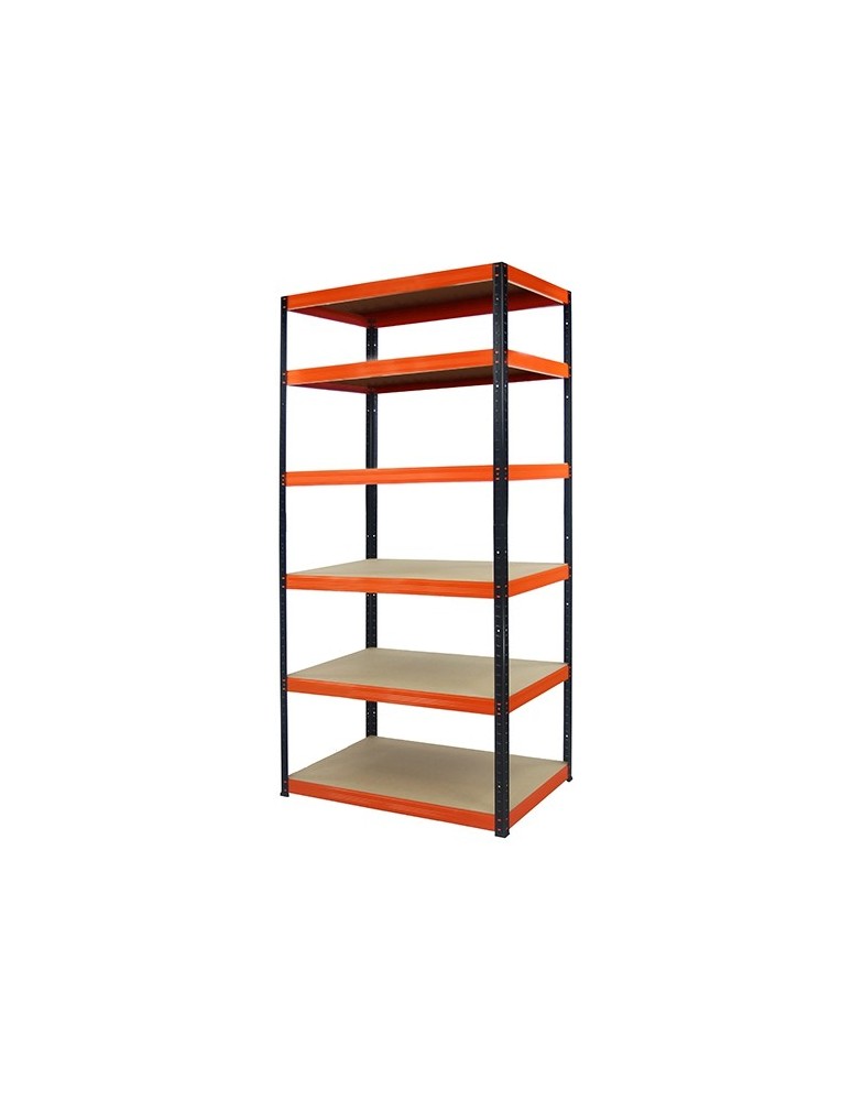 Helios Color - Regał metalowy Helios Color 213x100x60_6 - 175kg / na półkę, kolor: czarno-niebieski - product MODO24.PL 4