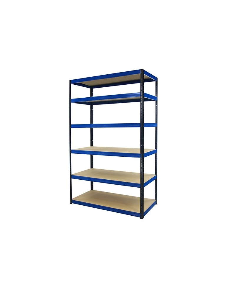 Helios Color - Regał metalowy Helios Color 213x110x45_6 - 175kg / na półkę, kolor: czarno-niebieski - product MODO24.PL 6