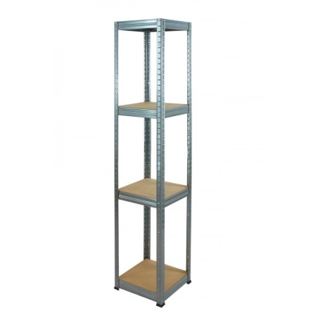 Regał metalowy Helios ocynk 180x35x35_4 - 175 kg / na półkę