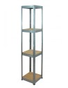 Regał metalowy Helios ocynk 180x35x35_4 - 175 kg / na półkę
