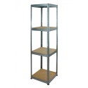 Regał metalowy Helios ocynk 180x45x45_4 - 175 kg / na półkę