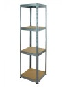 Regał metalowy Helios ocynk 180x45x45_4 - 175 kg / na półkę