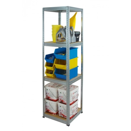 Regał metalowy Helios ocynk 180x45x45_4 - 175 kg / na półkę