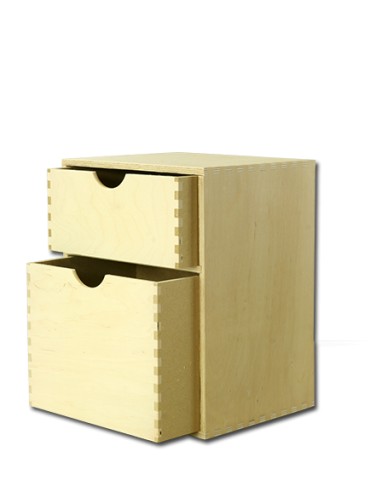 Minikomody/Organizery - Skrzynka na drobiazgi SSK-4  Dwie szufladki - product 3