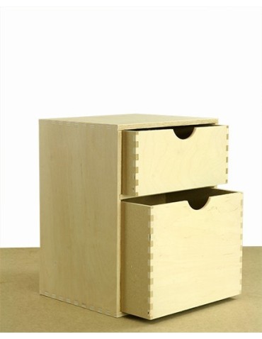 Minikomody/Organizery - Skrzynka na drobiazgi SSK-4  Dwie szufladki - product 6