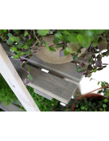 Stojak na kwiaty RP-01 biało-szary - product 2