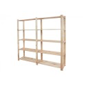 Regał sosnowy B-03 170x170x38 - 5 półek ażurowych,